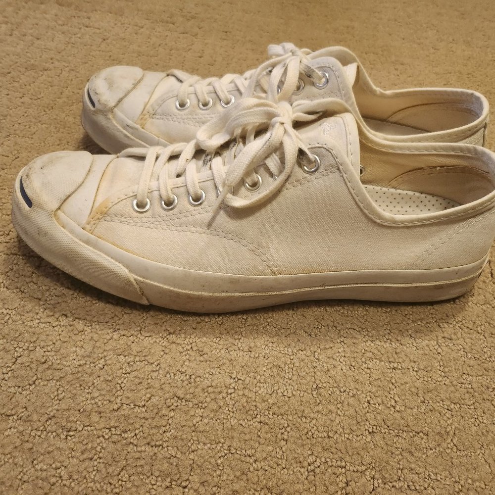 CONVERSE JACK PURCELL CANVAS IN WHITE - Mens - US Size 9